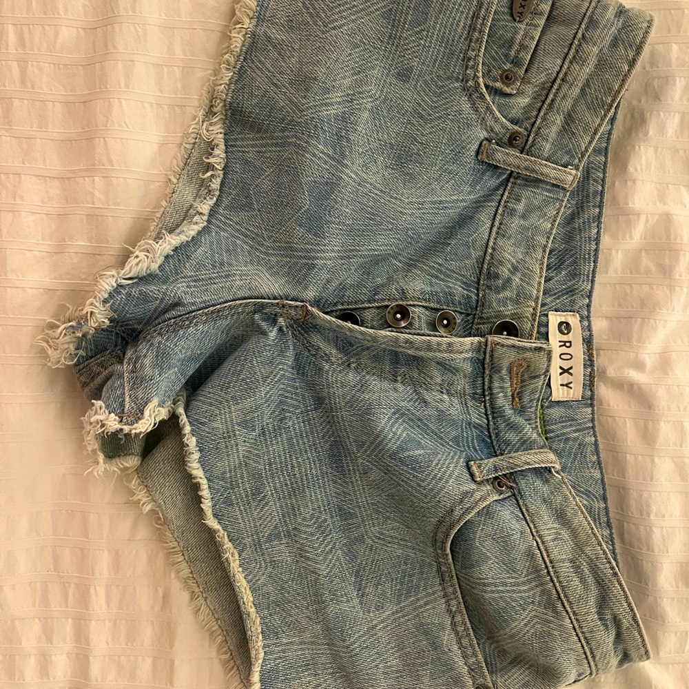 Roxy cut off low rise shorts